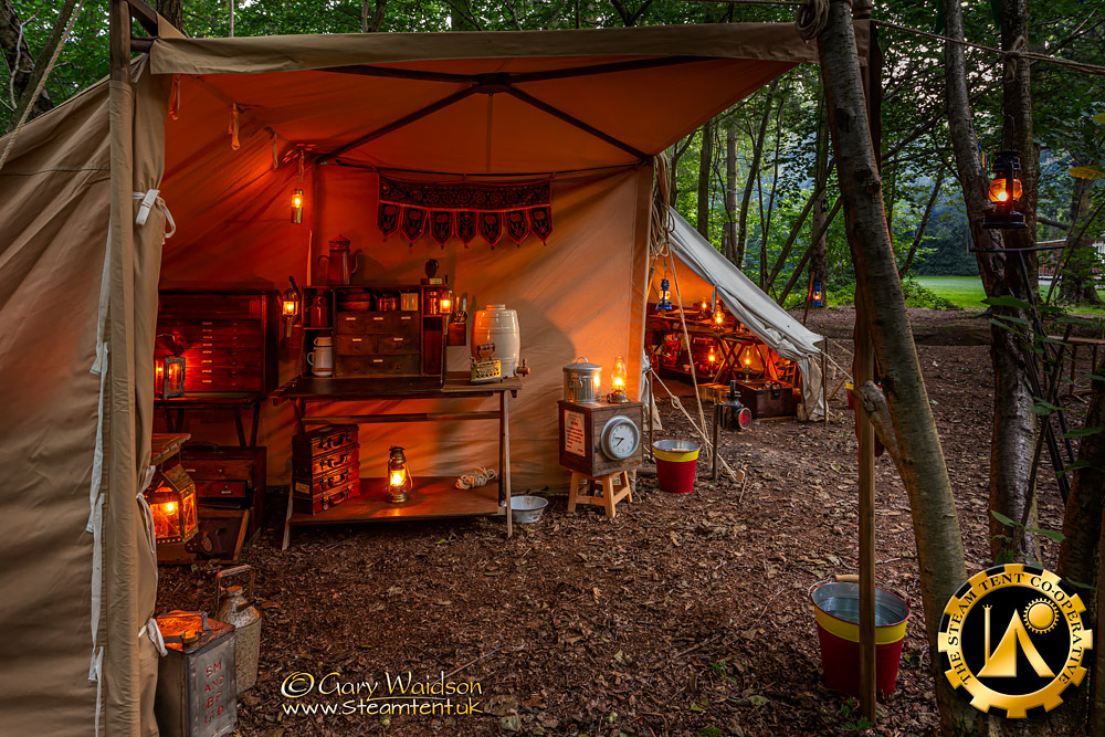 Evening falls at Rough Close. The Steam Tent Co-operative. © Gary Waidson - www.Steamtent.uk