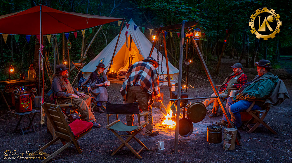 The Goldrush Camp 2019 - The Steam Tent Co-operative.  Gary Waidson - www.Steamtent.uk