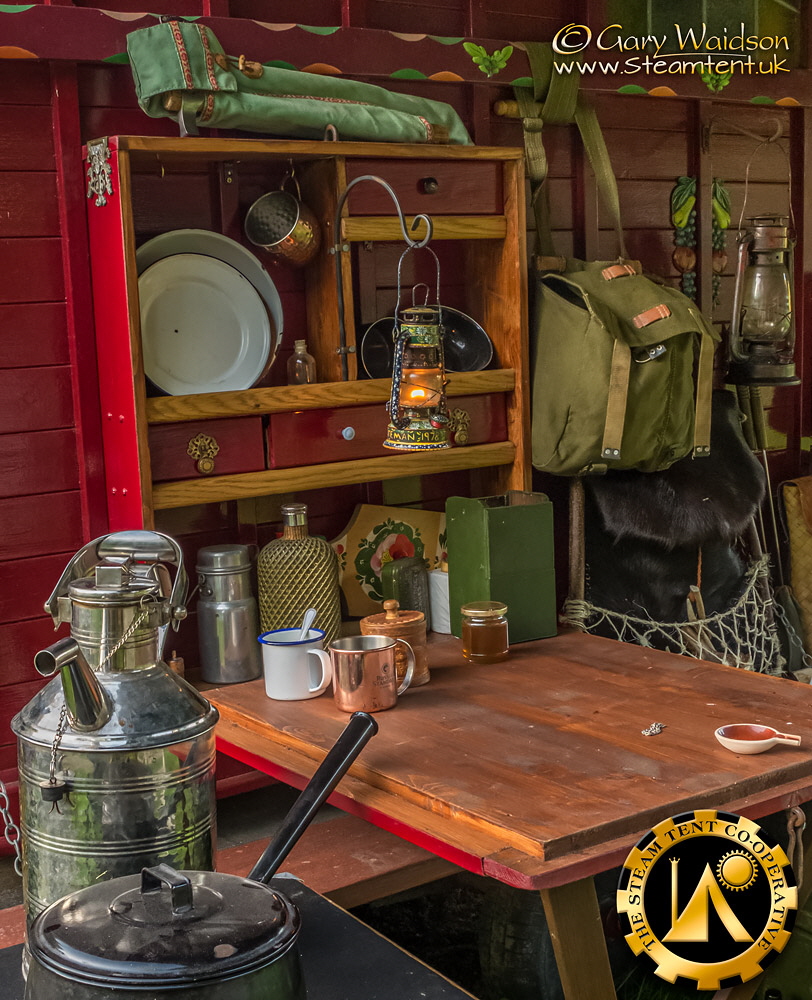 The lantern hung on the side of Riam's Living Van - The Steam Tent Co-operative.  Gary Waidson - www.Steamtent.uk