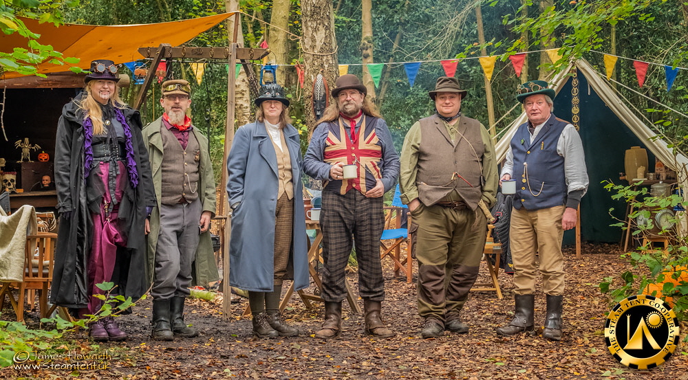 Our Steampunk Halloween camp - The Steam Tent Co-operative. © James Howarth - www.Steamtent.uk