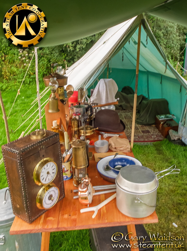 Steve's set up -The Steam Tent Co-operative.  Gary Waidson - www.Steamtent.uk