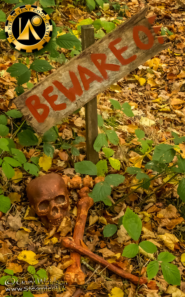 Beware of - Steampunk Halloween - The Steam Tent Co-operative.  Gary Waidson - www.Steamtent.uk