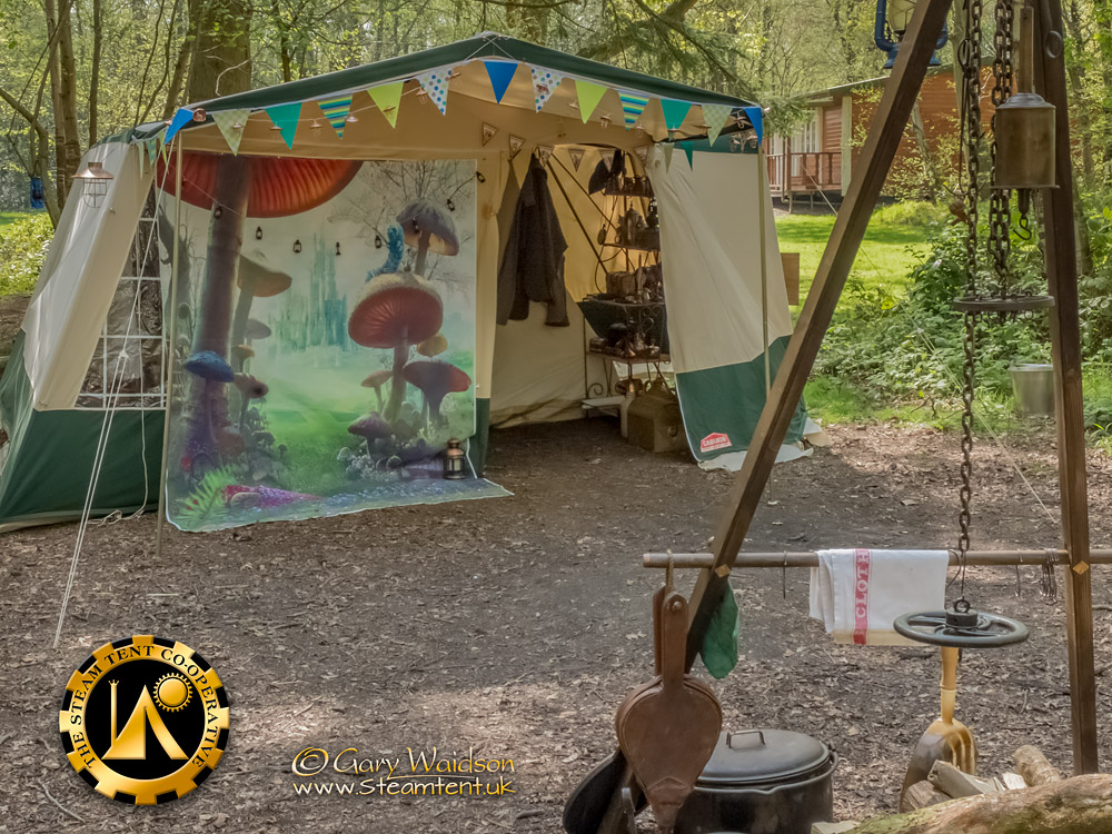 The "New" Tent - The Easter Tea Party 2019 - The Steam Tent Co-operative. © Gary Waidson - www.Steamtent.uk