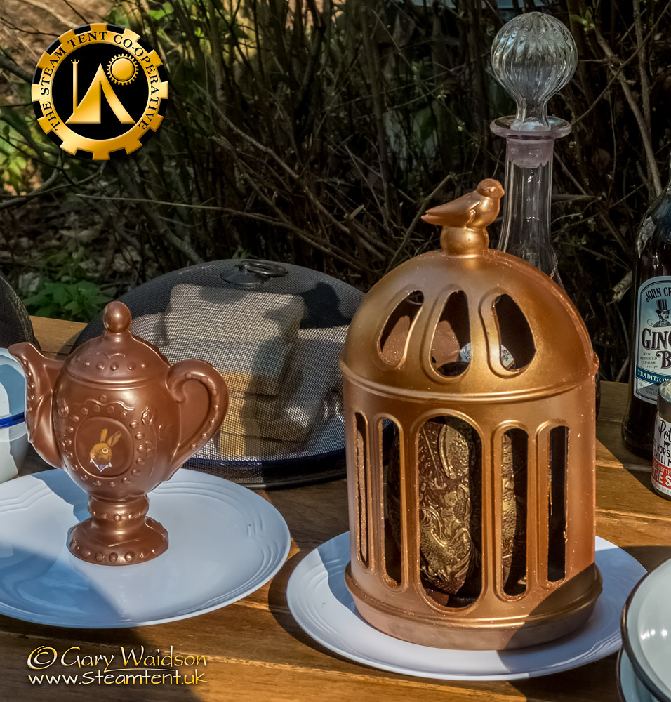 The Chocolate Tea Pot - The Easter Tea Party 2019 - The Steam Tent Co-operative. © Gary Waidson - www.Steamtent.uk