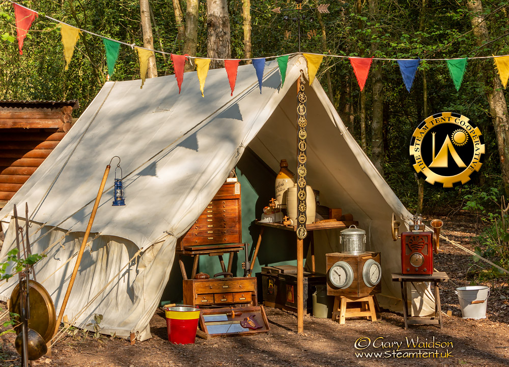 The Utilitent - The Easter Tea Party 2019 - The Steam Tent Co-operative. © Gary Waidson - www.Steamtent.uk
