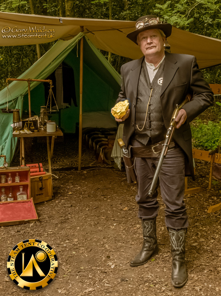 The Goldrush Camp 2019 - The Steam Tent Co-operative.  Gary Waidson - www.Steamtent.uk