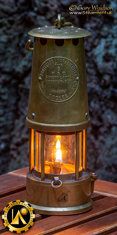 EcclesType 6 Protector Lamp. The Steam Tent Co-operative. © Gary Waidson - www.Steamtent.uk 