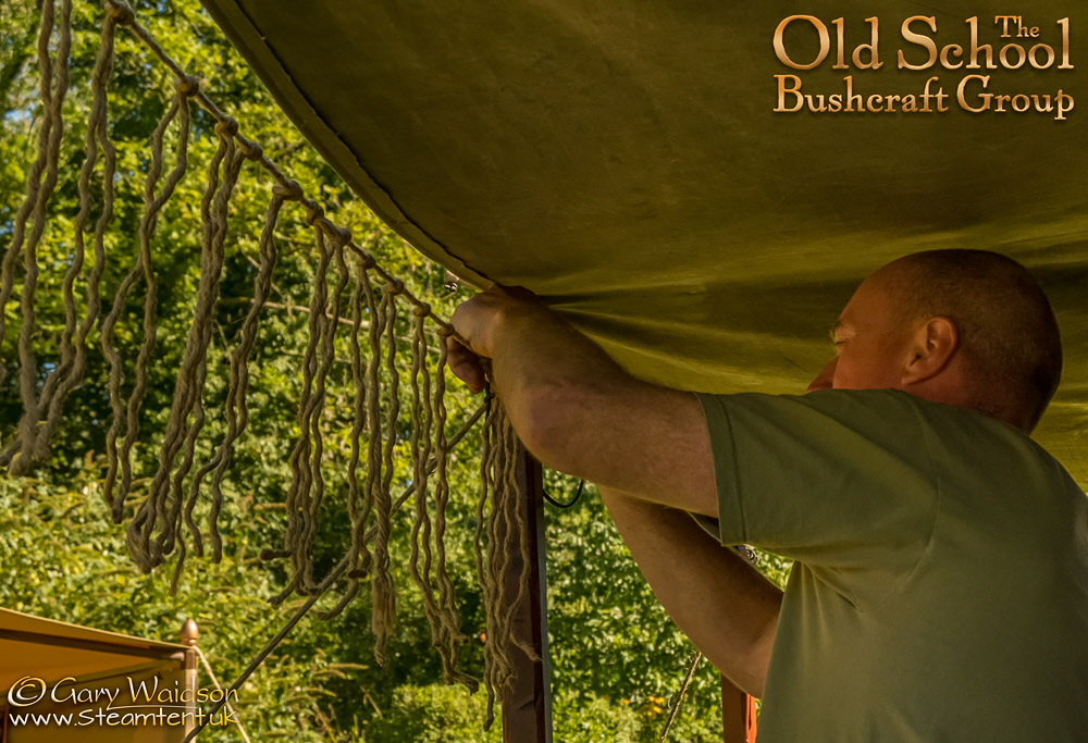 Net Makingt. The Steam Tent Co-operative.  Gary Waidson - www.Steamtent.uk